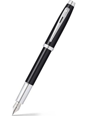 Sheaffer 9338-0 100 Serisi Dolma Kalem (M) Parlak Siyah Krom