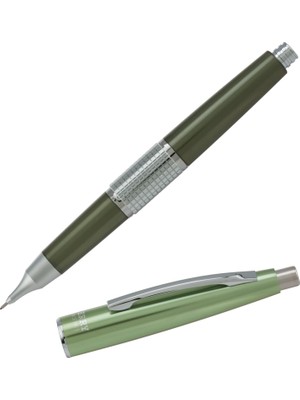 Pentel Kerry Uçlu Kurşun Kalem, Metal Gövdeli, Özel Tasarım, Sertlik Derecesi Hb 0.5 mm Yeşil