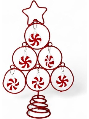 Mutlu Adım 1 Adet 14X17CM Yılbaşı Ağaç Tepe Yıldızı Şeker Model