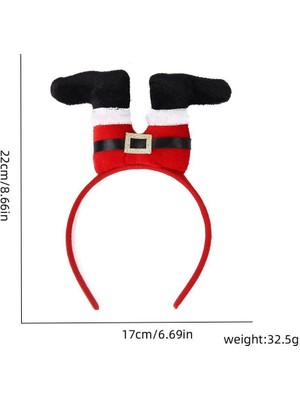 Mutlu Adım 1 Adet Yılbaşı Tacı Noel Baba Pantalonu