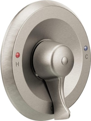 Moen Ticari Klasik Fırçalanmış Nikel M-Dura Posi-Temp Vana Kontrol Trim Kiti Vana, T8370CBN Olmadan
