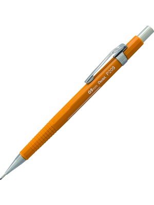 Pentel Keskin Mekanik Kalem, 0.9mm Kurşun Boyutu, Sarı Namlu, 12 Kalem Kutusu (P209G)
