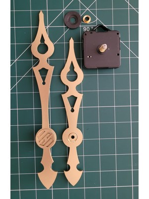 BAYILDIM Özel Tasarım Büyük Boy Akrep Yelkovan +Saat Mekanizması 22MM Şaft