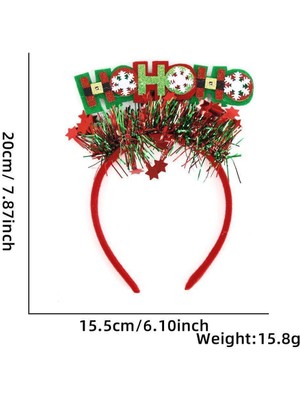Mutlu Adım 1 Adet Yılbaşı Tacı Hohoho Yazılı
