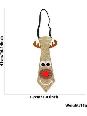 Mutlu Adım 1 Adet Yılbaşı Parti Kıravatı Geyik