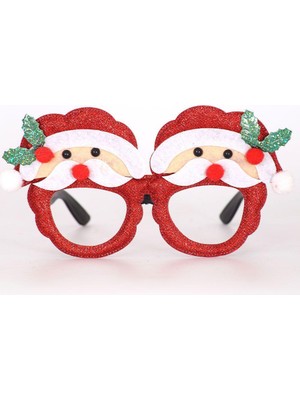 Mutlu Adım 1 Adet Yılbaşı Gözlüğü Noel Babalı