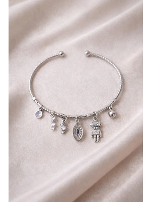 Çağ Moda Aksesuar Charmlı Şans Bileziği