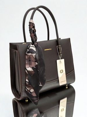 A.N Bags Çok Gözlü Fularlı Ayarlanabilir Askılı Kadın El ve Omuz Çantası