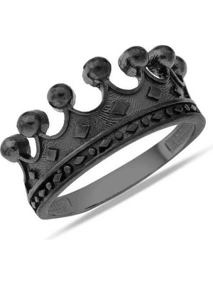 Inure Jewelry Gümüş Kral Tacı Erkek Yüzük