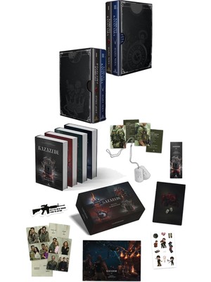 Ephesus Yayınları Kasırgaya Kanan Saka Ikili Kutu Ciltli ve Kazazede 4lü Set Askeri Künye Kutulu Ciltli