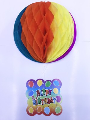 Zenvia Happy Birthday Kağıt Süsü 55 cm ZNV2025