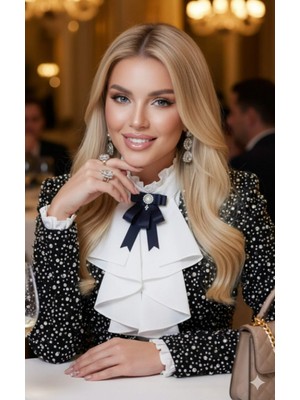 Pegu Lacivert Grogren Lux Kurdele Broş Yaka Igne Okul,işhediye,çanta,şal,gömlek Aksesuar