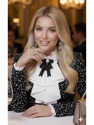 Pegu Siyah Saten Lux Kurdele Broş Yaka Igne Okul,işhediye,çanta,şal,gömlek Aksesuar