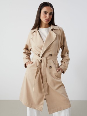 Lc Waikiki Yeni Sezon Ceket Yaka Kadın Trençkot