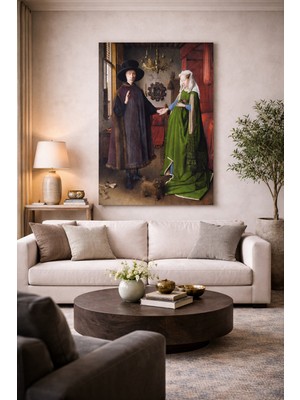 Artease Jan van Eyck Arnolfini'nin Evlenmesi (1434) Kanvas Tablo