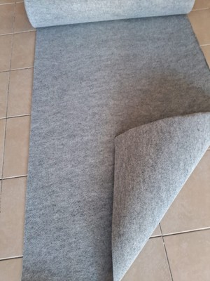 ÜN.K Rip Halıfleks Gri Duvardan Duvara Halıfles Boy 1 x 4