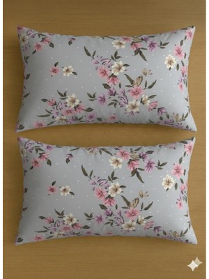 Voddi 2 Adet Desenli 50X70 cm Yastık Kılıfı Fermuarlı %70PAMUK