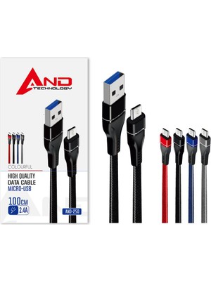 Noip Mikro USB Data Kablosu Samsung 2.4AAND250 (953)