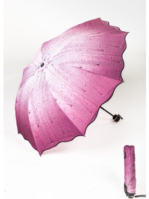 PremiumPort Renkli Yağmur Desenli Hafif ve Şık Şemsiye