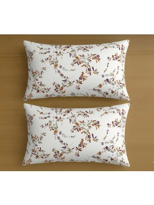 Voddi 2 Adet Desenli 50X70 cm Yastık Kılıfı Fermuarlı %70PAMUK