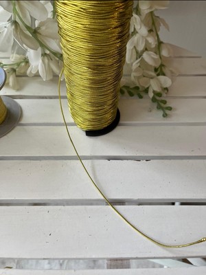 Helvacıoğlu Çikolata Stokları Bitiriyoruz, Simli Gold Kordon Kurdele, 30 Metre