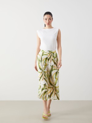 Lc Waikiki Yeni Sezon Beli Lastikli Desenli Kadın Kapri