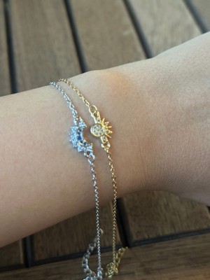 Normadia Şık Çelik Ay Güneş Çift Bileklik Takımı, Arkadaşlık Sembolü