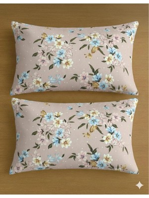 Voddi 2 Adet Desenli 50X70 cm Yastık Kılıfı Fermuarlı %70PAMUK