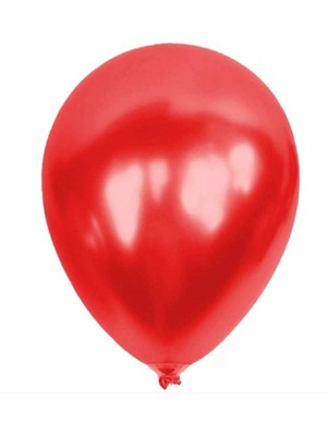 Balonevi Balon Metalik Kırmızı Balon - 10 Adet