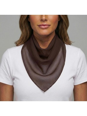Jz Moda Düz Sade Şifon Kare Fular - Zarif Kadın Boyun Fuları ve Bandana (50X50CM)