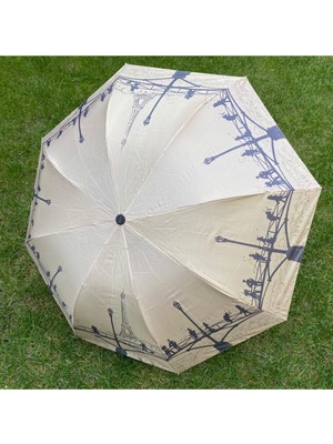 PremiumPort Eiffel Kulesi Temalı Manuel Şemsiye, Şık ve Dayanıklı Tasarım