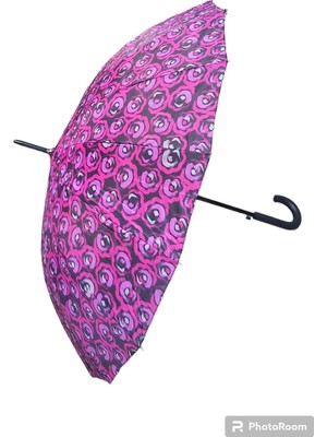 Rubenis Renkli 16 Telli Otomatik Katlanabilir Şemsiye, Şık ve Kullanışlı Tasarım