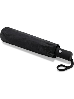 PremiumPort Şık ve Dayanıklı Tam Otomatik Siyah Şemsiye, Kolay Kullanım ve Şık Tasarım