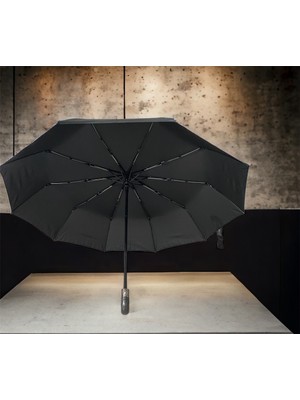 PremiumPort 10 Telli Fiber Saplı Otomatik Rüzgar Koruyucu Şemsiye