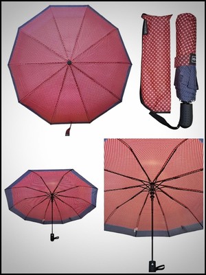 Rubenis Şemsiye, 3 Kırmalı, 10 Telli, Otomatik Açılır, Dayanıklı ve Şık Tasarım