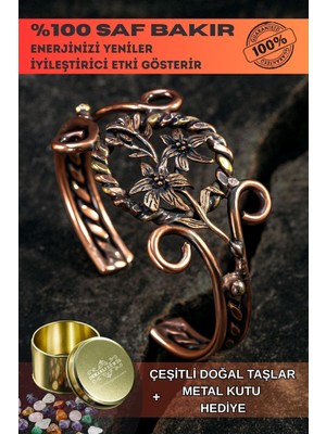 Normadia Şık Pirinç Detaylı Nergiz Çiçeği Bileklik, Erkek ve Kadara Uyumlu