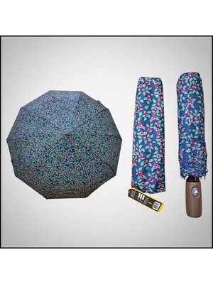 PremiumPort Dayanıklı Fiber Gövde Otomatik Rüzgar Dayanıklı 10 Telli Şemsiye