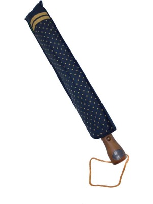 PremiumPort Otomatik Açılır Şemsiye 10 Telli Kapalı Boyut 40CM, Çap 95CM Siyah-Vizon