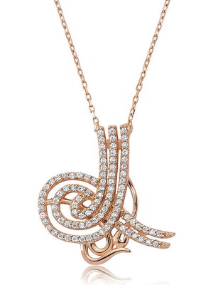 Noip 925 Ayar Gümüş Tuğralı Kadın Gümüş Kolye PT2610011 (944)