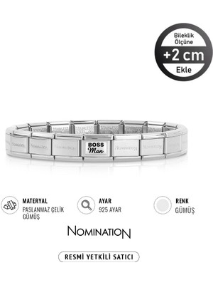Normadia 925 Ayar Gümüş Bileklik, Erkekler Için Çelik ve Gümüş Tasarım