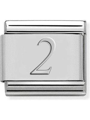 Normadia Iki Rakamlı Paslanmaz Çelik Charm Bileklik Kişiselleştirilebilir Link