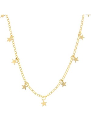 Normadia Efsanevi Çoklu Yıldız Gold Kolye Xl, Şıklığın ve Zarafetin Simgesi