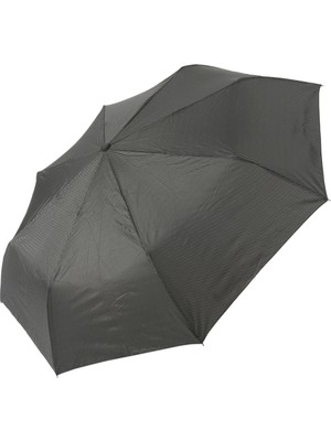 PremiumPort Renkli Zigzag Desenli Siyah Fiber Telli Tam Otomatik Rüzgar Dayanıklı Şemsiye