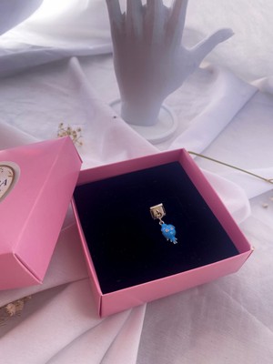 Normadia Şık Italyan Tarzı Ateş ve Su Temalı Bileklik Charmı