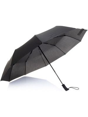 PremiumPort Şemsiye RAINWALKER260 Siyah Unisex, Şık ve Dayanıklı Tasarım