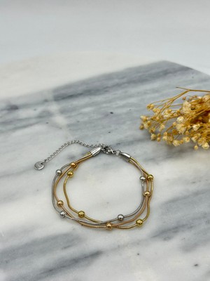 Normadia Çok Renkli Çelik Bileklik, Şık ve Dayanıklı Takı, Modern Tasarım