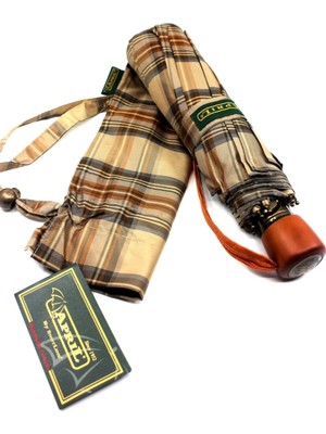 PremiumPort Rustik Serisi Hafif ve Şık Şemsiye, Günlük Kullanım Için Mükemmel Seçim