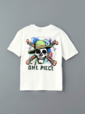 Lc Waikiki Yeni Sezon Bisiklet Yaka One Piece Baskılı Erkek Çocuk Tişört