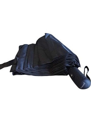 Rubenis Şemsiye, 8 Tel, Yarı Otomatik, Siyah, Lüks, Dayanıklı ve Şık Tasarım