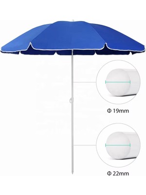 PremiumPort Katlanabilir Rüzgarlık Şemsiyesi, Plaj ve Kamp Için Mükemmel Koruma